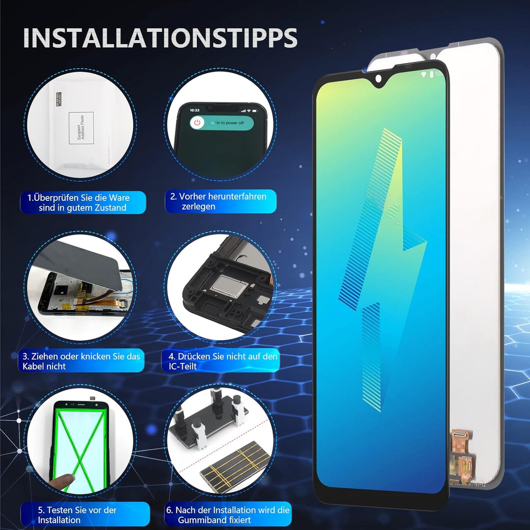 RongZy Kompatibel mit Wiko Power U10 / U20 W-V750BN / U30 Ersatz Bildschirm LCD Display und Touchscr