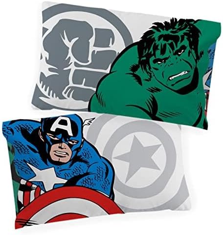 Jay Franco Marvel Comics Comic Cool 100% Baumwolle Kinderbettwäsche-Set 135x200 cm Einzelbettgrösse