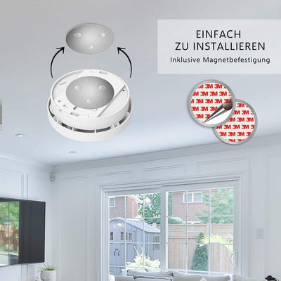 ELRO FS1510 Rauchmelder mit Magnetklebe Kit - 10 Jahres Batterie - 10 Jahre Sensor und Garantie - DI