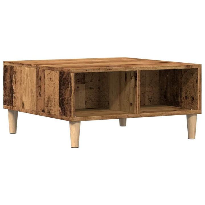 vidaXL Couchtisch Altholz-Optik 60x60x30 cm Holzwerkstoff, Beistelltisch, Wohnzimmertisch, Akzenttis