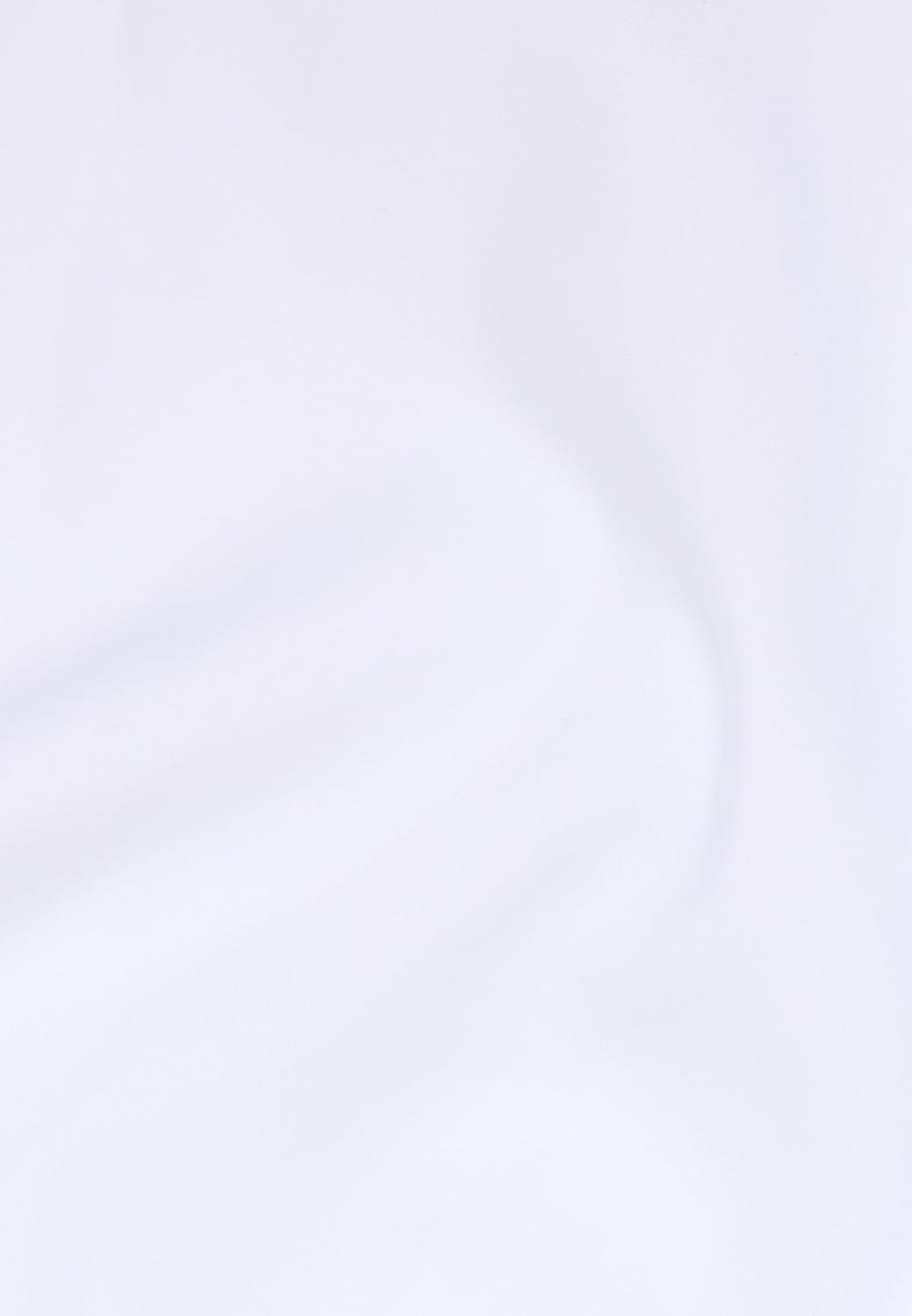 ETERNA Male unifarbenes Popeline Kurzarmhemd Comfort FIT 40 Weiss, 40 Weiss