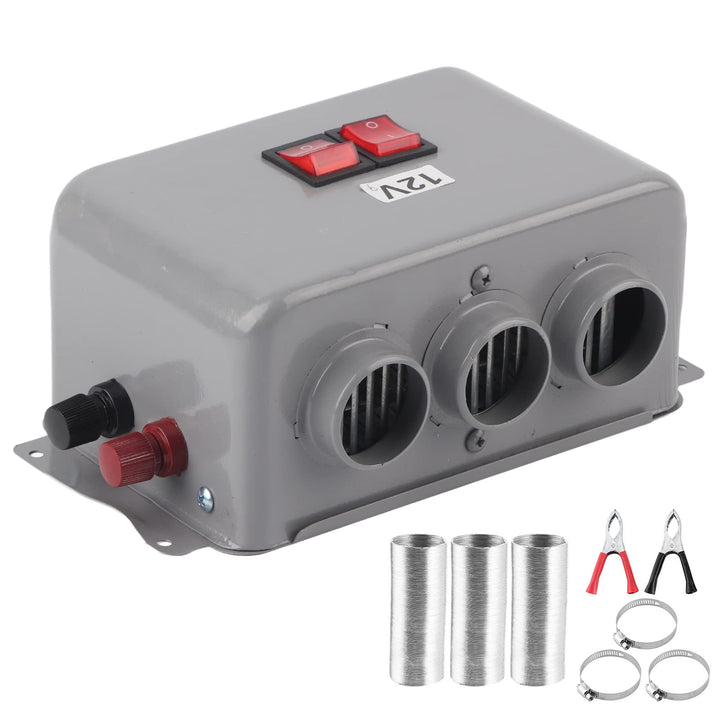 12V Autoheizung Autoheizlüfter 3-Loch 600W-800W Winter Schnelles Heizen Wärmer Frostentfernung Geräu