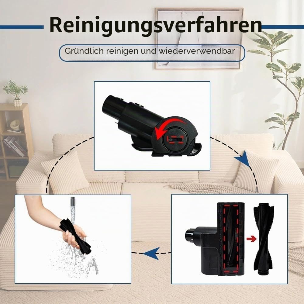 Mini Staubmilben Bürste für Dreame R20 V20 T20 R10 R30 T30 V12 Pro V16 Pro V20 Pro Staubsauger. Zube