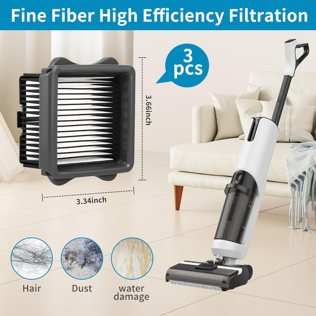 6 Stück Zubehörset für Tineco iFloor 5/Floor One S5，Nass und Trockensauger Ersatzteile für Zubehör S