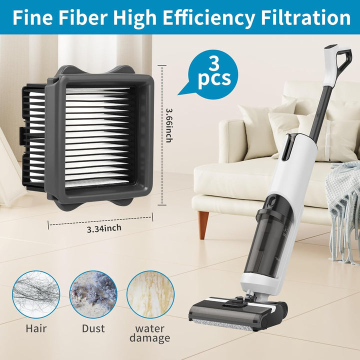 6 Stück Zubehörset für Tineco iFloor 5/Floor One S5，Nass und Trockensauger Ersatzteile für Zubehör S