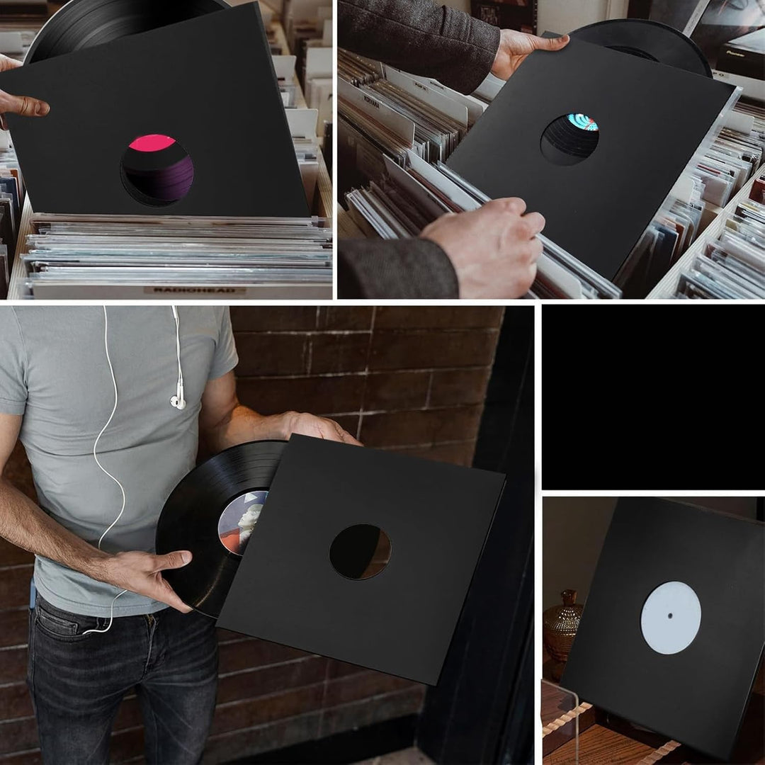 20 Stück Vinyls Schallplattenhüllen, 12 Zoll 350 g/m² Dicke Schallplatten Aussenhüllen aus Pappe, 33