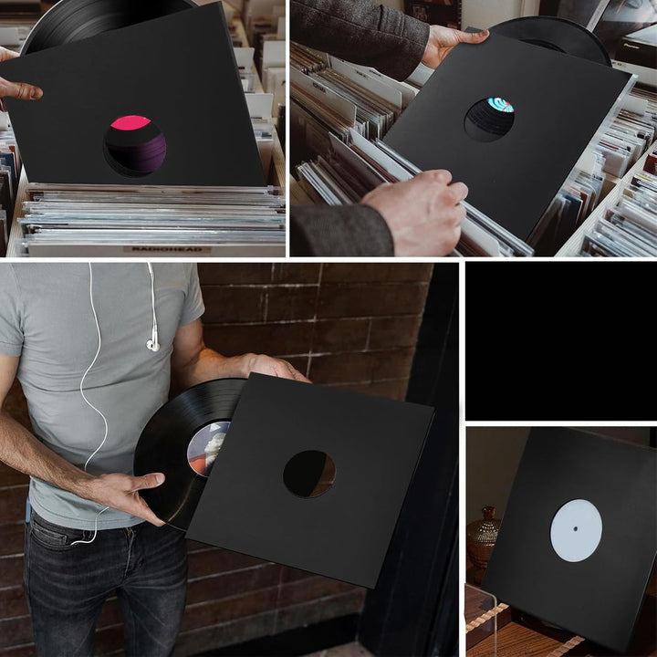 20 Stück Vinyls Schallplattenhüllen, 12 Zoll 350 g/m² Dicke Schallplatten Aussenhüllen aus Pappe, 33