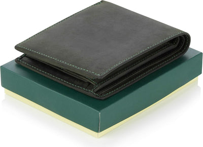 Visconti Trifold Leder Herren Geldbörse Hunter Wallet (701) RFID (Grün (Green)), Grün (Green)