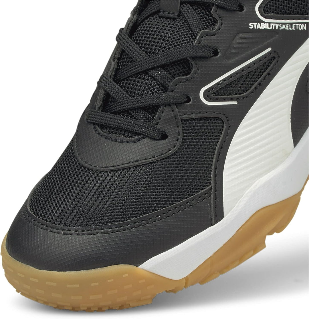 PUMA Unisex Kinder Solarflash Jr Leichtathletik-Schuh, Puma Black Puma White High Risk Red Gum