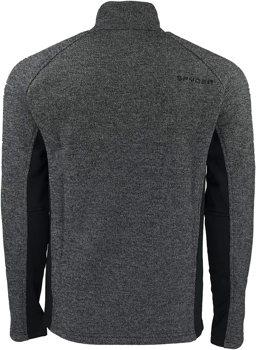 Spyder Herren 's Outbound Half Zip Mid Gewicht Stryke Jacke M Schwarz / Kalksteinfarben, M Schwarz /