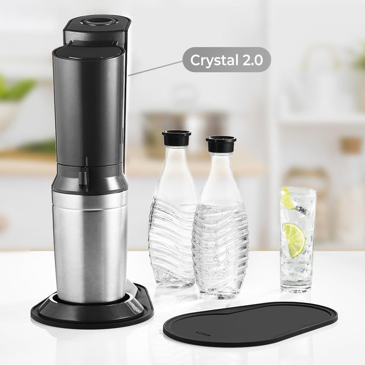 ecooe Silikon Abtropfmatte NUR für SodaStream Crystal 2.0 Trockenmatte Unterlage Abtropfschale Zube