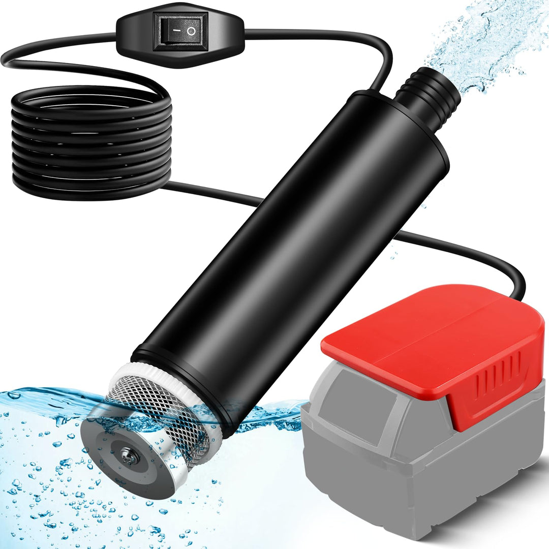 Tauchpumpe für Milwaukee Akku 18V M18 Schmutzwasserpumpe Wasserpumpe Flachwasserpumpe Saugpumpe Absa