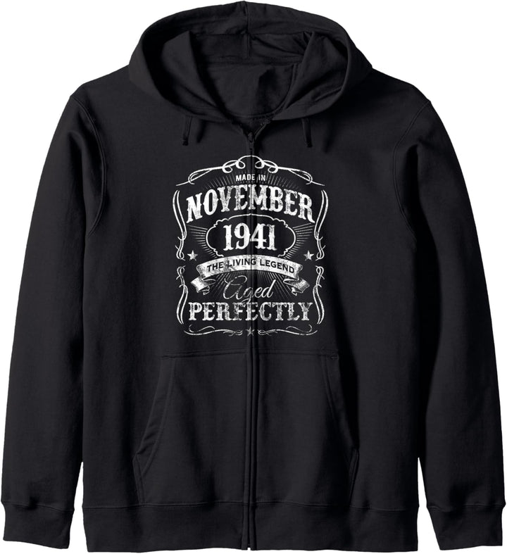 Made In November 1941 Vintage 83rd Birthday Aged Perfectly Kapuzenjacke