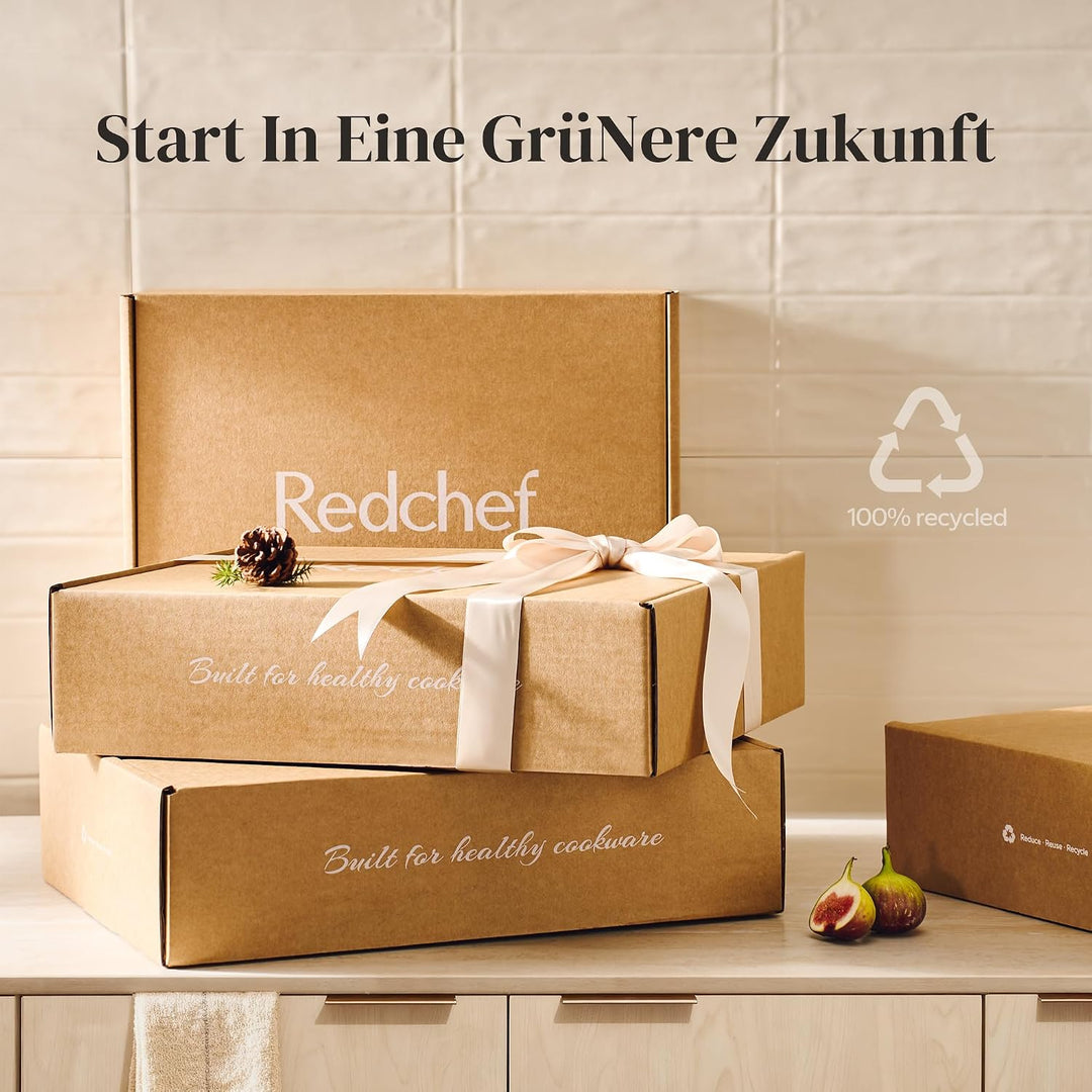 Redchef Pfanne 24cm Induktion, Antihaft Beschichtung Keramikbeschichtung Bratpfannen, Antihaft-Pfann