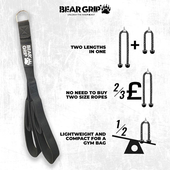 BEAR GRIP - Trizepsseil-Befestigungsgurt, Kabelzüge, Trizepsverlängerung Version 1, Version 1
