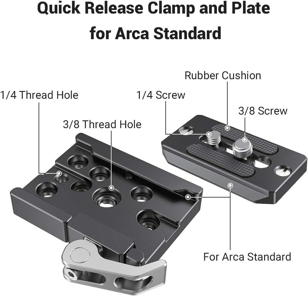 SMALLRIG Quick Release Clamp Und Platte für Arca Swiss Standard - 2144