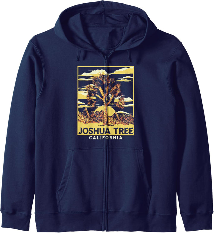 Joshua Tree National Park Vintage Style Graphic Kapuzenjacke