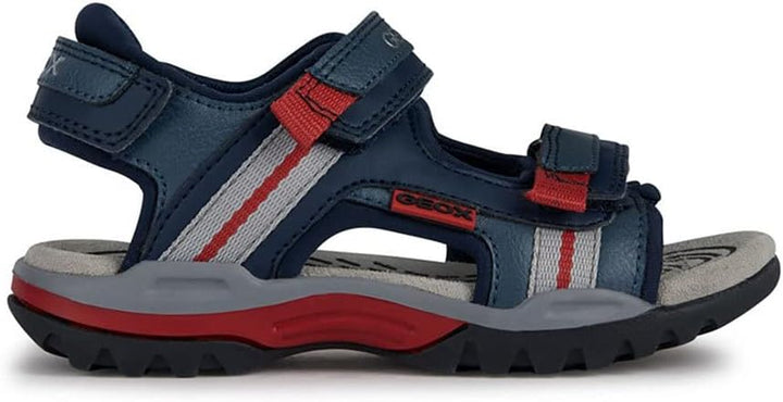 Geox Jungen J Borealis Boy Sandal 32 EU Avio Red, 32 EU Avio Red