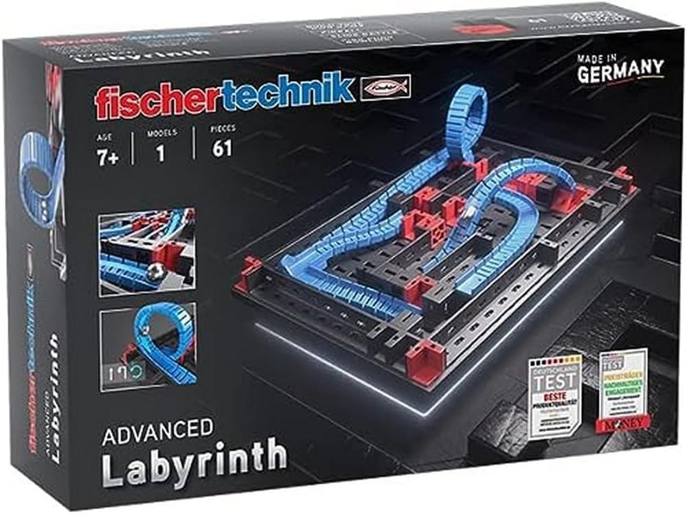 fischertechnik 569016 Advanced Labyrinth / Baukasten für Kinder ab 7 Jahre, Konstruktionsspielzeug,