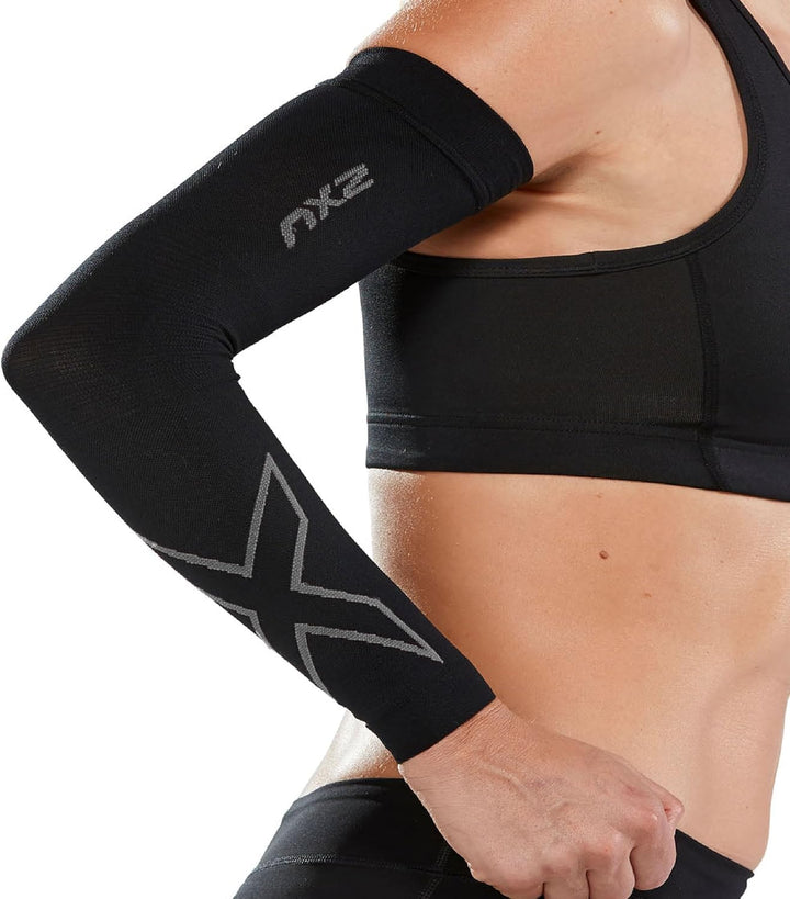 2XU Herren Ua4009a Flex Compression Arm Sleeves XS Schwarz, XS Schwarz