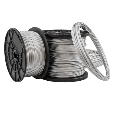 DQ-PP | GALVANISED WIRE ROPE | 2 milimeters | 100 meters | 6x7 strand | weaved steel cable | zinced