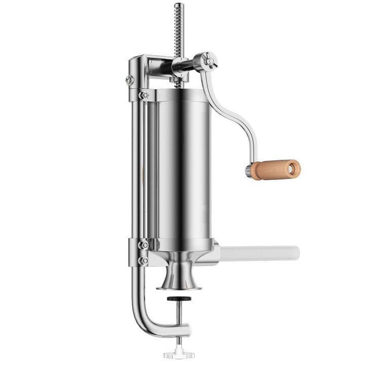 GIANTEX Wurstfüller 1,5L/3L/3,6L/6L, Manuelle Wurstmaschine Wurstfüllmaschine, Wurstspritze aus Edel