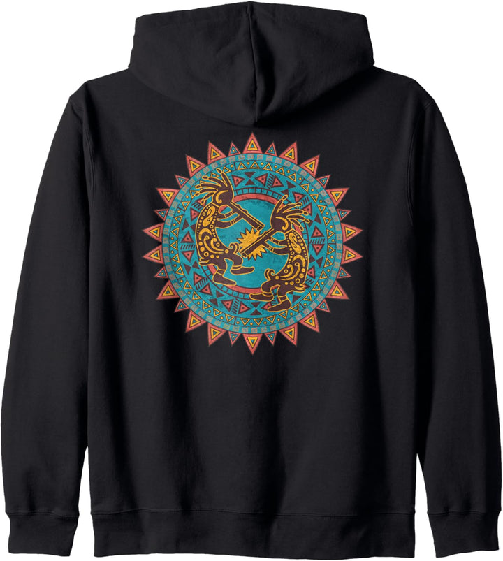 Kokopelli Duo - Sun Ornaments 1 - Fan Fun Kapuzenjacke