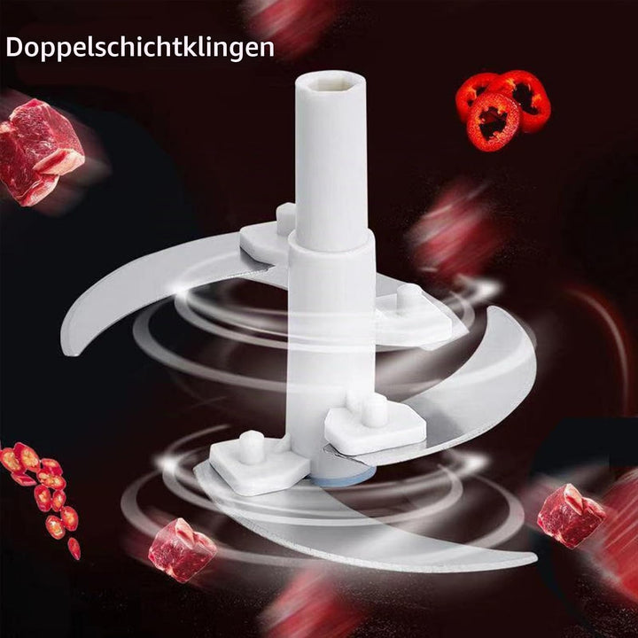 Manual Food Chopper, Regerly 1 Stück 1.5L Manuelle Zerkleinerer Zwiebelschneider Multizerkleinerer P