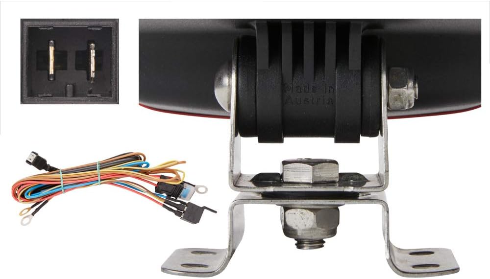 HELLA - Xenon-Arbeitsscheinwerfer - AS 200 - 24V - Anbau/Schraubanschluss - 4-Punkt Befestigung - Na