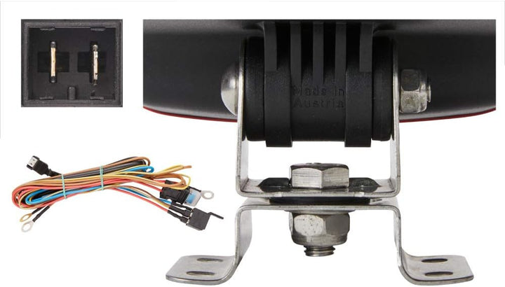 HELLA - Xenon-Arbeitsscheinwerfer - AS 200 - 24V - Anbau/Schraubanschluss - 4-Punkt Befestigung - Na