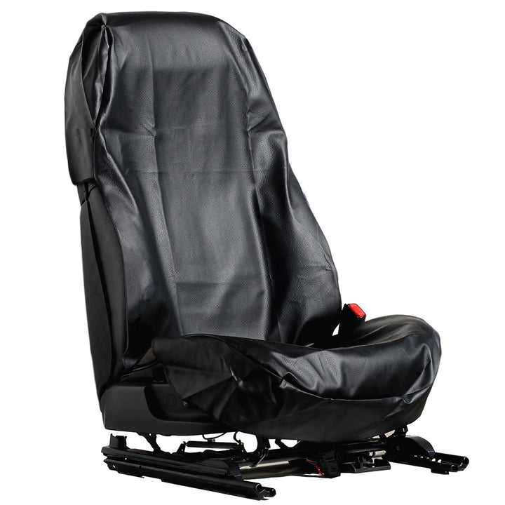 1 Stück Sitzschoner Werkstattschoner Auto Sitzbezug aus robustem Kunstleder Schwarz aus ECO Leder Sc