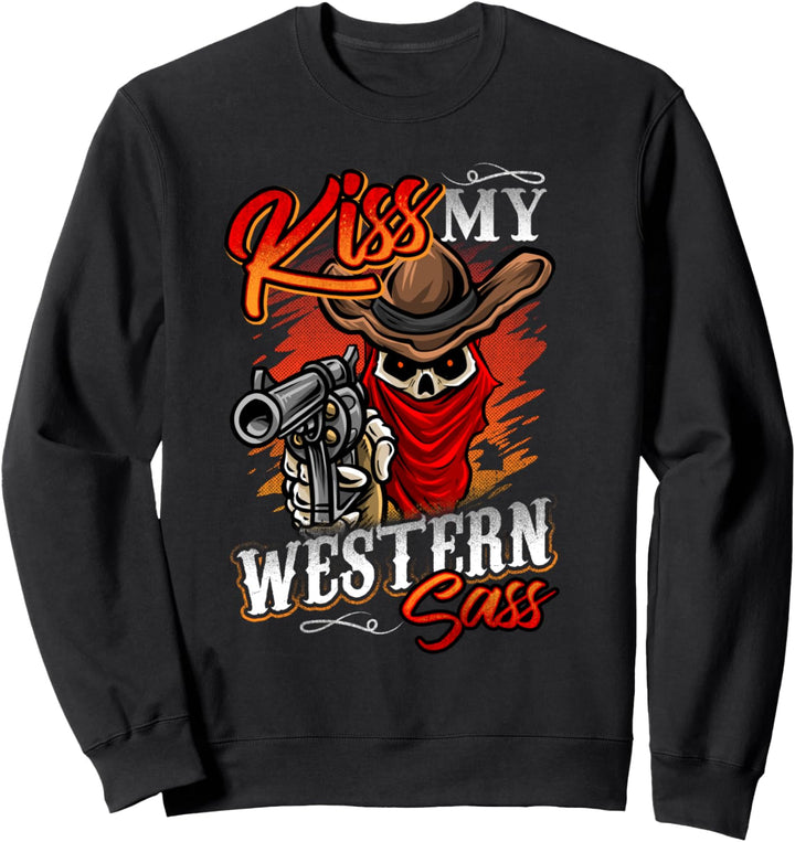 Cowboys Cowgirls Küssen My Western Sass Country Cowboy Sweatshirt