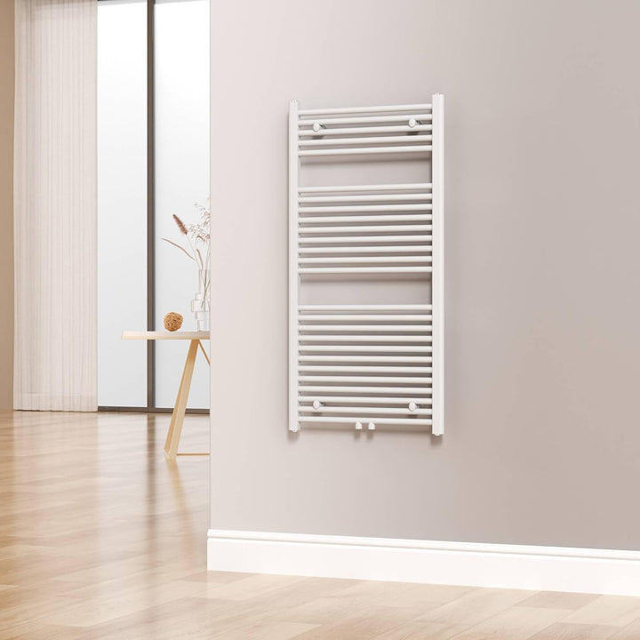 Badheizkörper Cole Weiss 60x120 cm 701W - Design Heizkörper Handtuchwärmer Handtuchtrockner Handtuch