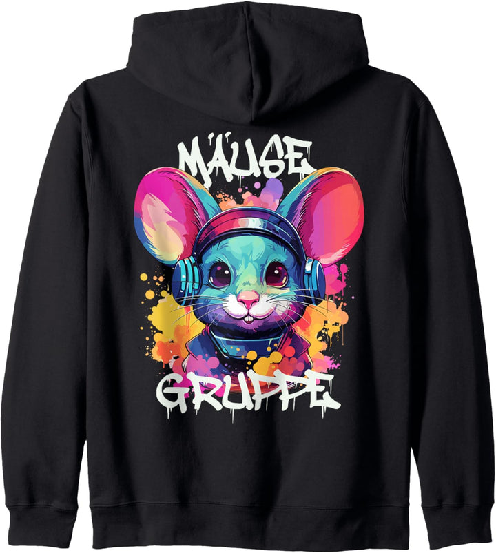 Coole Maus für Mäusegruppe Kita, Kindergarten Kapuzenjacke