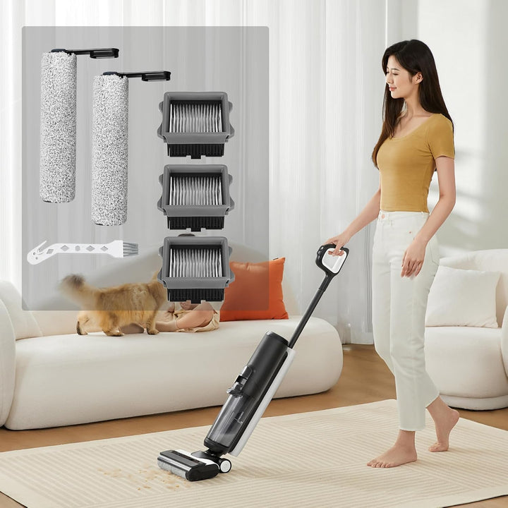Zubehörset für Tineco Floor One S5/S5 Pro Nass-Trocken Ersatzteile, Bürstenrolle und Filter Ersatzte