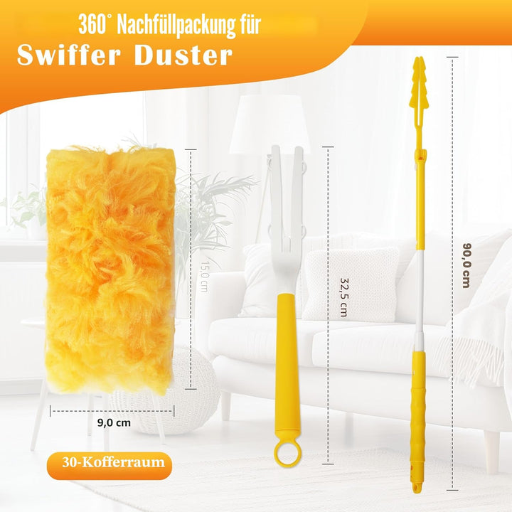 32 Stück für Swiffer Duster Staubmagnet Nachfüllpack Set, 360° für Swiffer staubmagnet nachfüllpack,