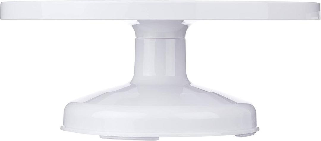 IBILI 789301 Torten-/Kuchenständer drehbar/hoch 31 cm aus Kunststoff, weiss, 31 x 31 x 12.5 cm Hoch