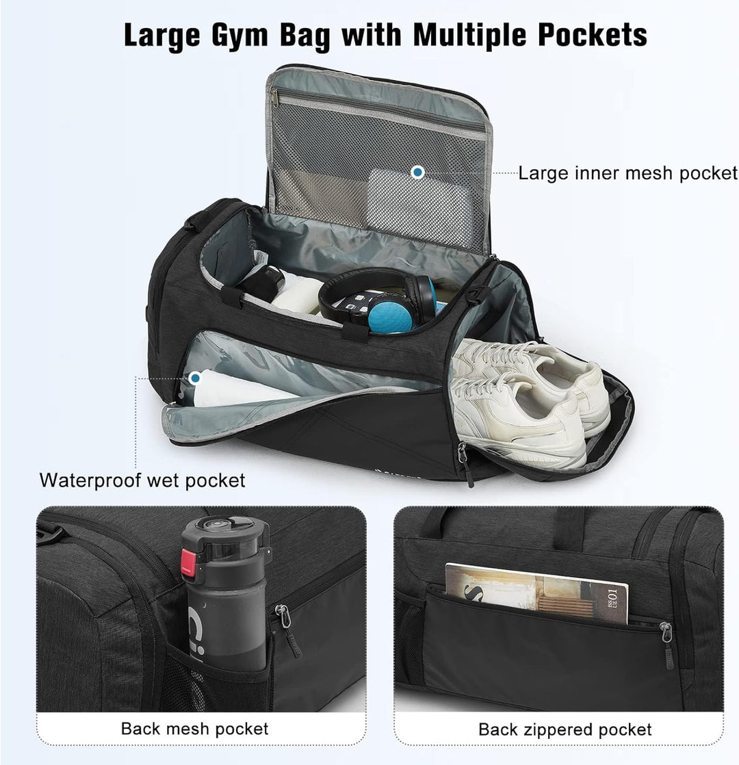 G4Free 45 l/60 l 3-Wege-Reise-Rucksack, grosses Gepäck, Sporttasche mit Nassfach und Schuhfach für R