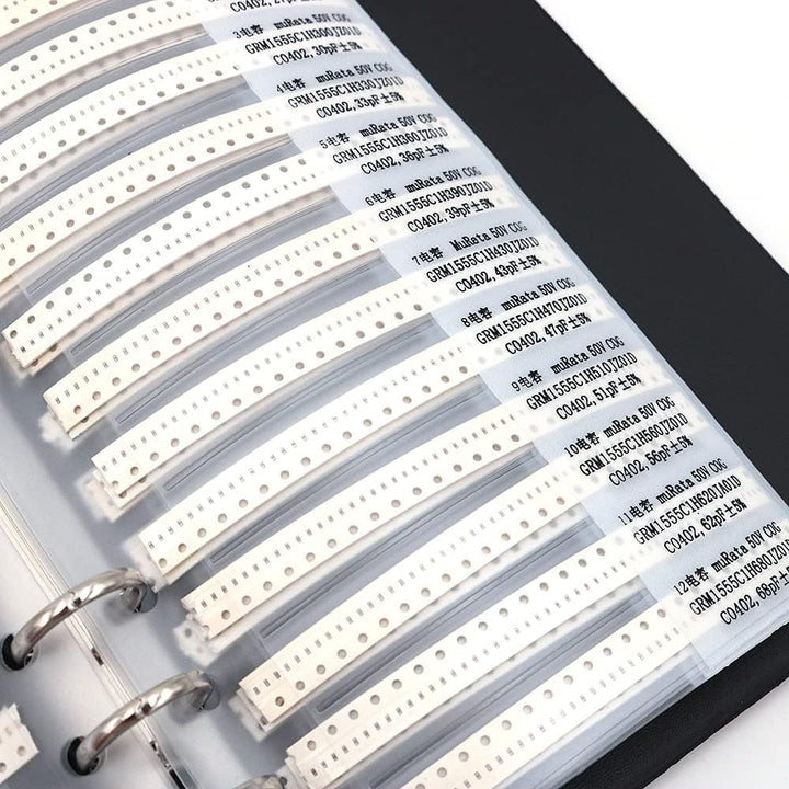 DollaTek Kondensator 0402 (0.5pF-1uF) 80 Wert x 50pcs = 4000pcs SMD SMT Kondensator kombiniert Beisp