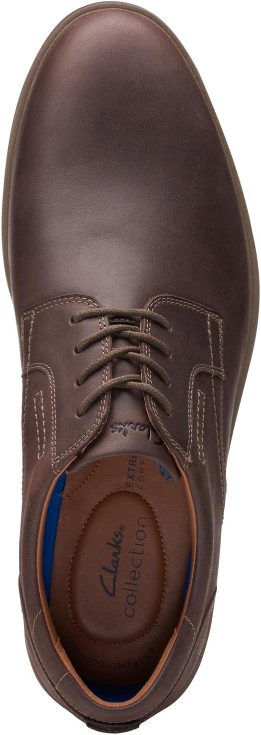 Clarks Damen Malwood-spitzeOxford 41.5 EU Dunkelbraunes Leder, 41.5 EU Dunkelbraunes Leder