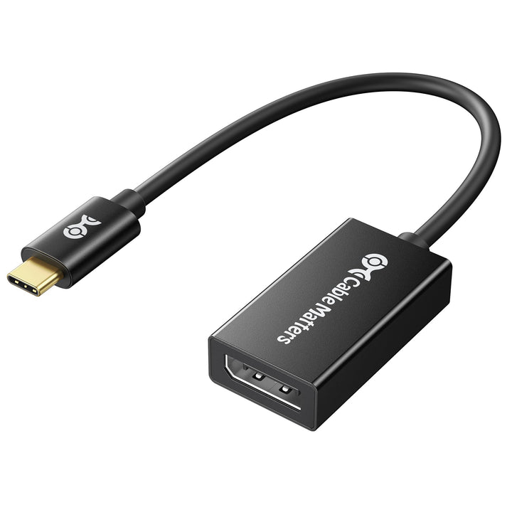 Cable Matters 8K USB C auf DisplayPort Adapter (USB C DisplayPort Adapter) DP 1.4 für 8K 60Hz - Thun