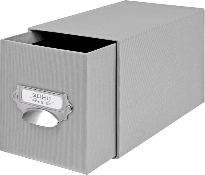 Rössler SOHO CD-Schubladenbox | Schubladen-Aufbewahrungsbox | Organizer mit Schublade | Storage Box
