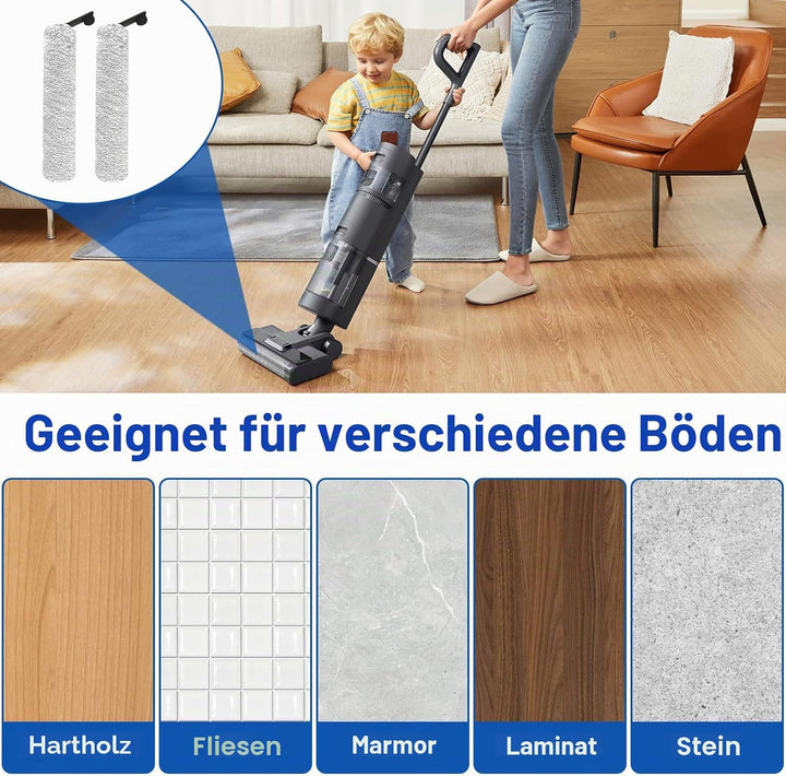5 Stück Zubehörset für Dreame H11 Core / H12 kabelloser Nass- und Trockensauger, Zubehör, 2 Bürstenr