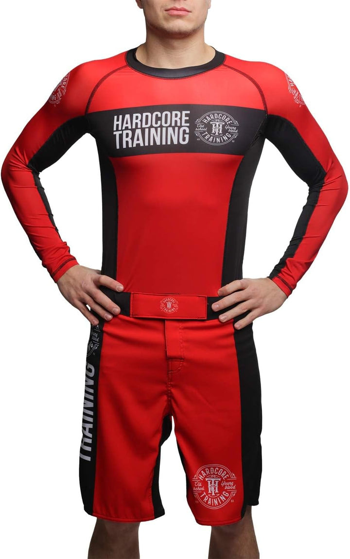 Hardcore Training Shorts Recruit Men's Schwarz Grün Rot Lila Navy Blau Kurze Hose Herren Boxen Kampf