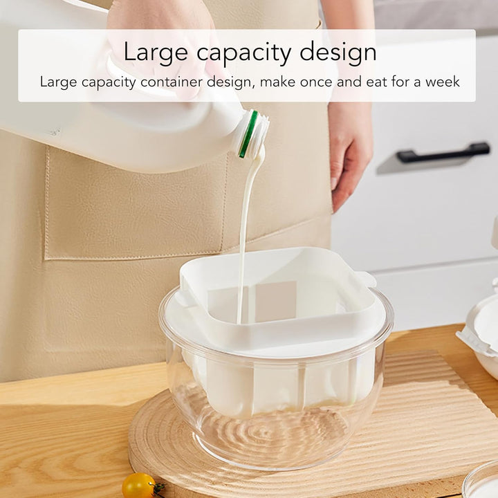 Hochleistungs-Joghurtbereiter Molketrenner, Langlebiges, Feinmaschiges Sieb Sorgt für Maximale Effiz