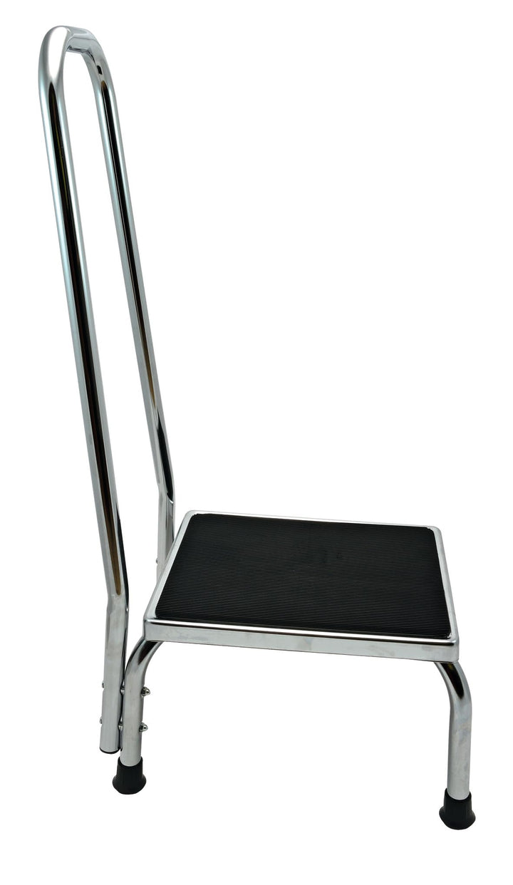 Trittstufe aus Metall mit gebogener Haltegriff, Fusstritt, Trittstufe,Tritthocker