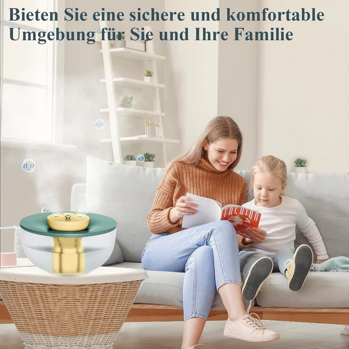 Rainpal 1,2L Mini Luftbefeuchter mit Beleuchtung, 20dB Leise 6-Speed Adjustable Cool Mist Humidifier