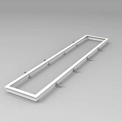 LongLife LED Panel Einbaurahmen 120x30cm weiss Deckeneinbau Montagerahmen für Rigipskartondecke, 120