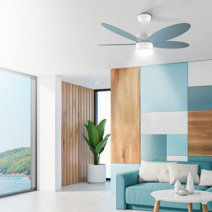 Cecotec Deckenventilator EnergySilence Aero 4260 Sky, 106 cm Spannweite | LED-Licht, 3 Lichtfarben,