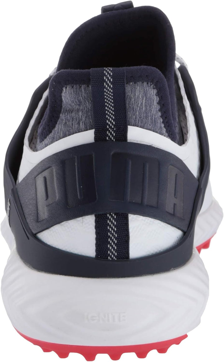 PUMA Herren Ignite Pwradapt Caged Golfschuhe 40.5 EU Puma White Puma Silver Peacoat, 40.5 EU Puma Wh